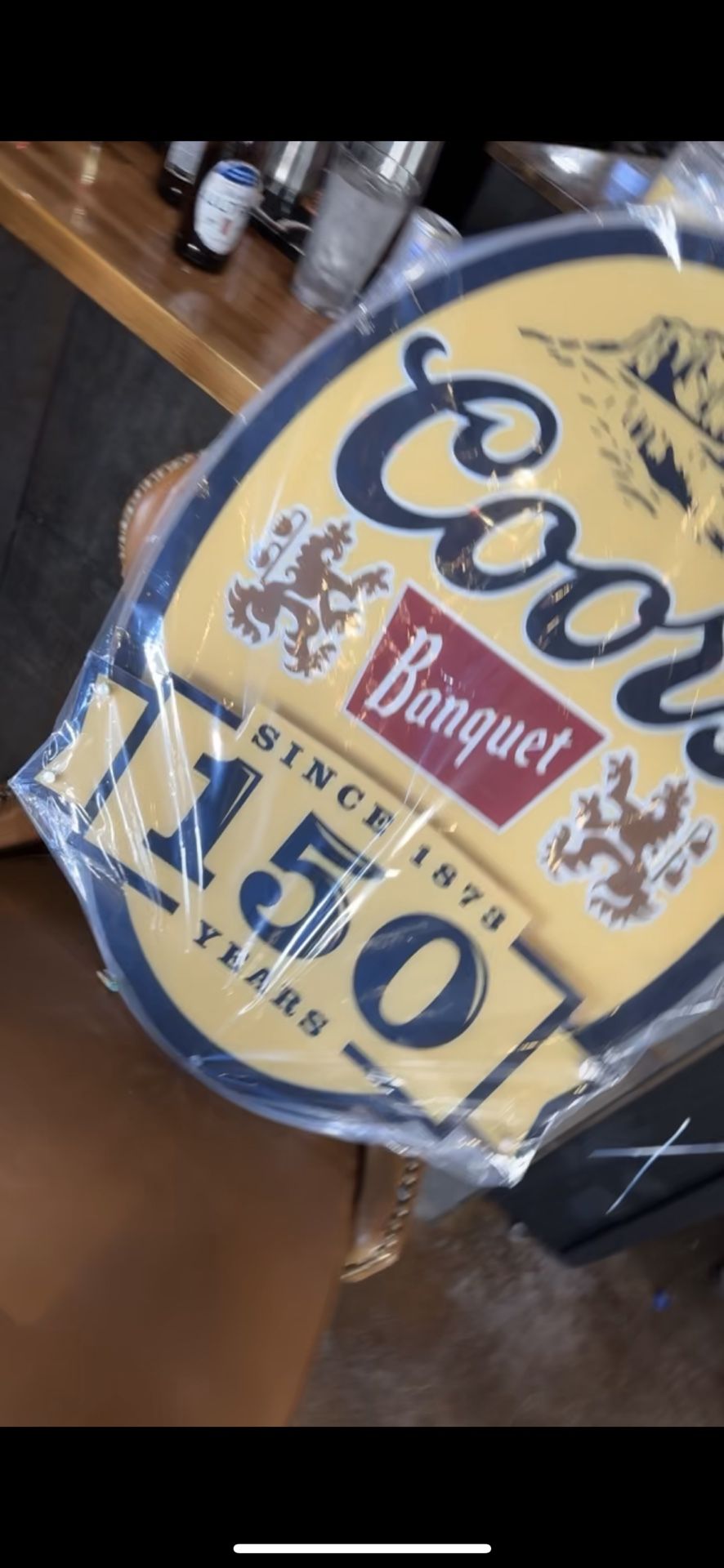 Limited Edition Coors Neon Beer Sign Brand New