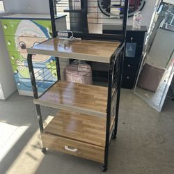 Microwave Cart Rack Available In Different Colors 