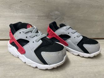 Nike Huarache Run TD Grey Black Pink Toddler Shoes Size 7 704950-038 (PO1023577)