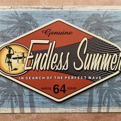 Endless Summer Metal Sign – Surf Decor – Retro Wall Art