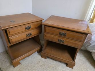 Solid maple night stands