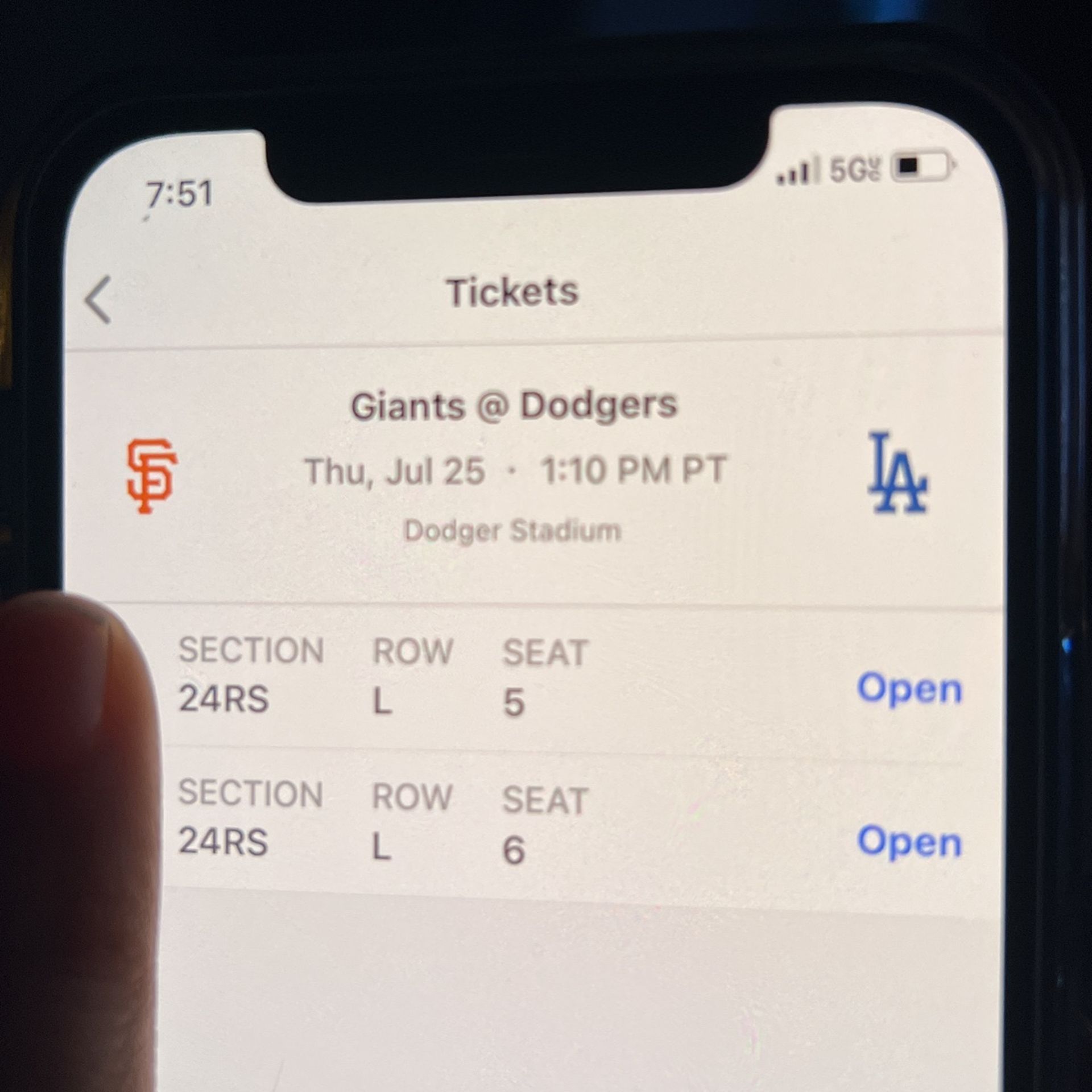 Dodgers Game Tickets 