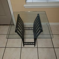 Glass Side Table 