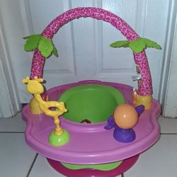 Summer by Bright Starts Deluxe SuperSeat "Island Giggles" baby seat for sitting up, playtime, and meals