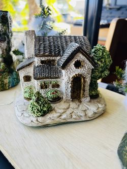 Vintage Ceramic Small Christmas Village Houses