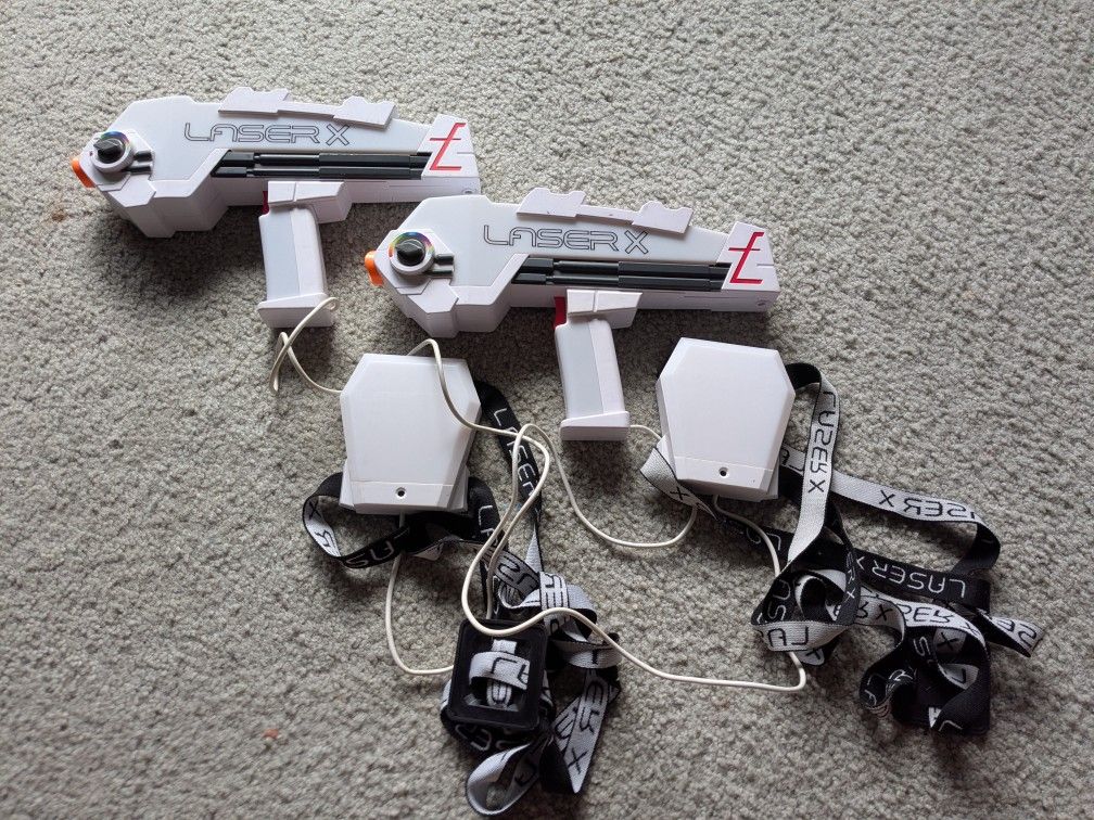 (2) Laser X Revolution Blaster Tagger Laser Tag Electronic Game 2020