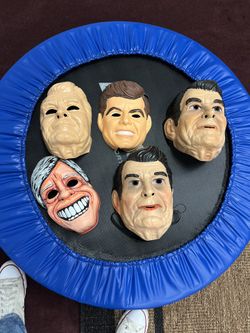 Rare!! Vintage Mask From The 80S Reagan, Carter