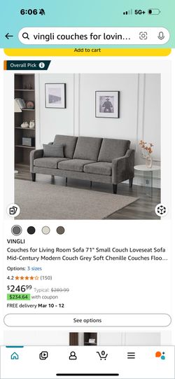 Loveseat Gray