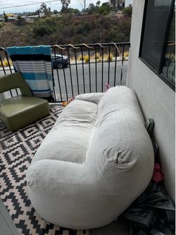 Grey Beanbag Couch