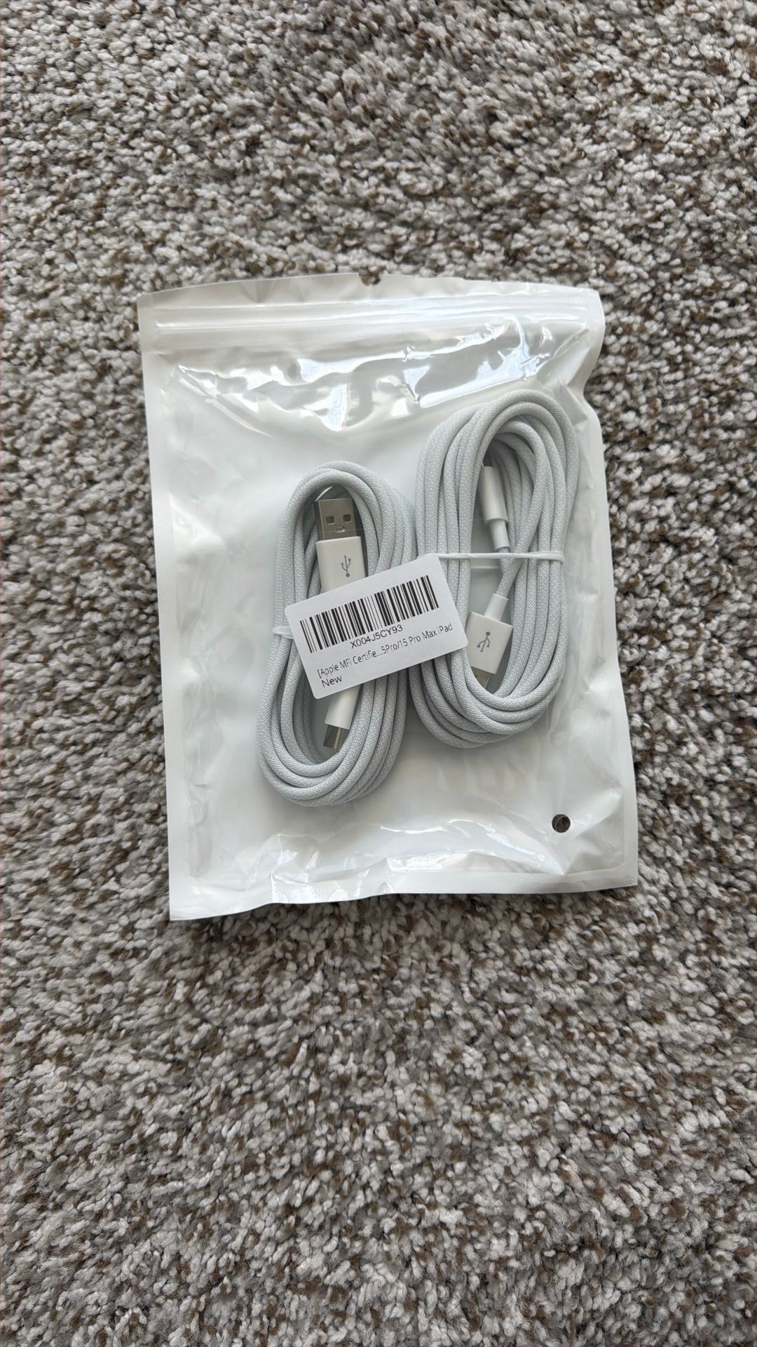 iPhone MFI certified USB To USB C Cable 10ft