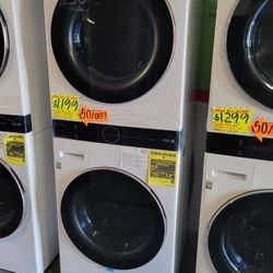 LG ThinQ WashTower Single Unit Front Load Washer 4.5 Cubic Feet  AND  Gas Dryer 7.4 Cubic Feet FL