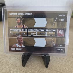 Lakers  Kobe  Bryant  Kareem  Jabbar  Parallel  Card