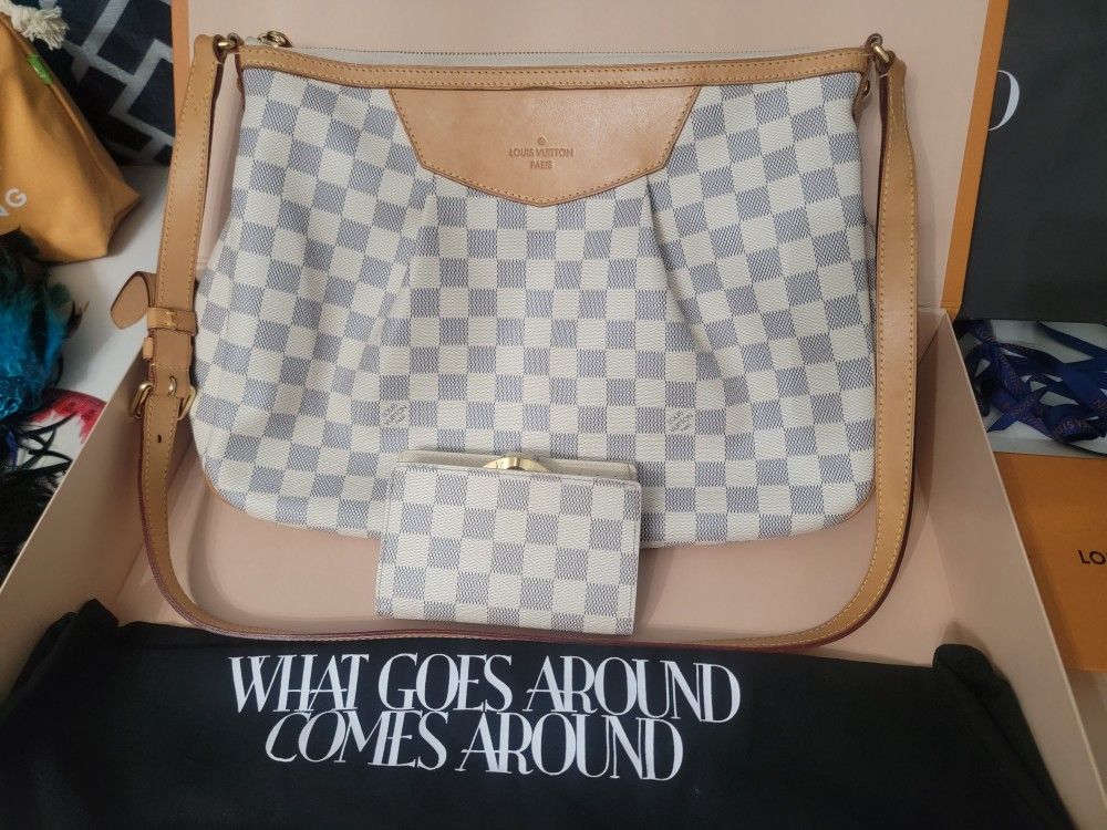 What Goes Around Comes Around Louis Vuitton Damier Azur Siracusa Bag
