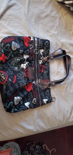 Coach Poppy Graffitti Tote 