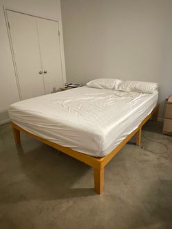 Bed frame and mattress