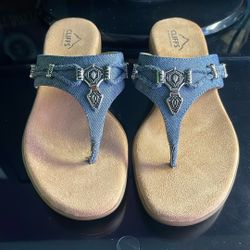 Cliffs By White Mountain Bailee Size 9 Women’s Sandals, Blue