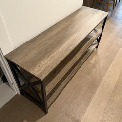Console Table/Entertainment Stand - Wood and Metal