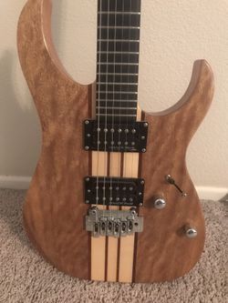 Solid Neck Thru Electric Guitar IYV Humbuckers 24 Frets