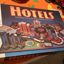Hotel Milton Bradley Board Game Vintage Vg+