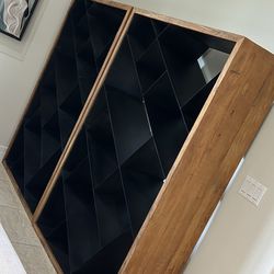 Wooden shelf (double set)