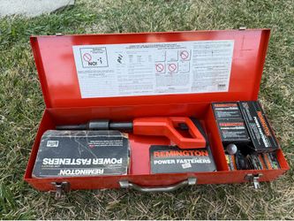 Remington 4 Power Driver Low Velocity Powder Actuated Tool Kit - Red Case + Fasteners & Loads