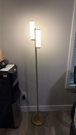 Gold floor lamp - $30 obo