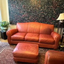 Thomasville Leather Couch