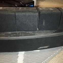 Bose Audio Center Channel  And Rear Channel Speakers
