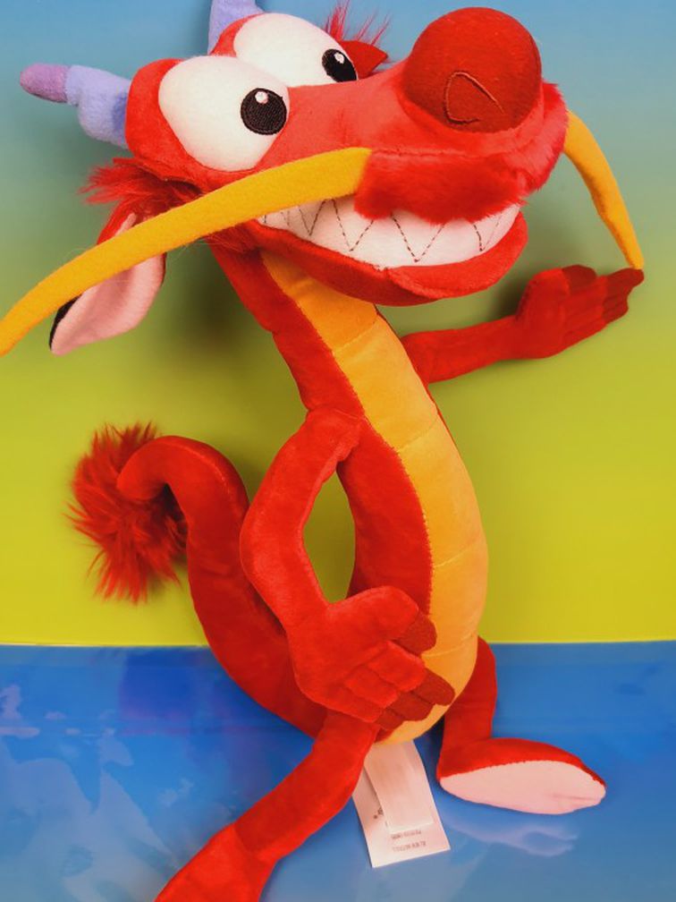 Disney Mulan Dragon Moshu 15 Inch Plush Toy