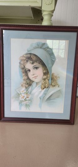 Girl in blue picture