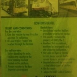 1 package of 10 TRE/DART REGIONAL PASS (46% saving)