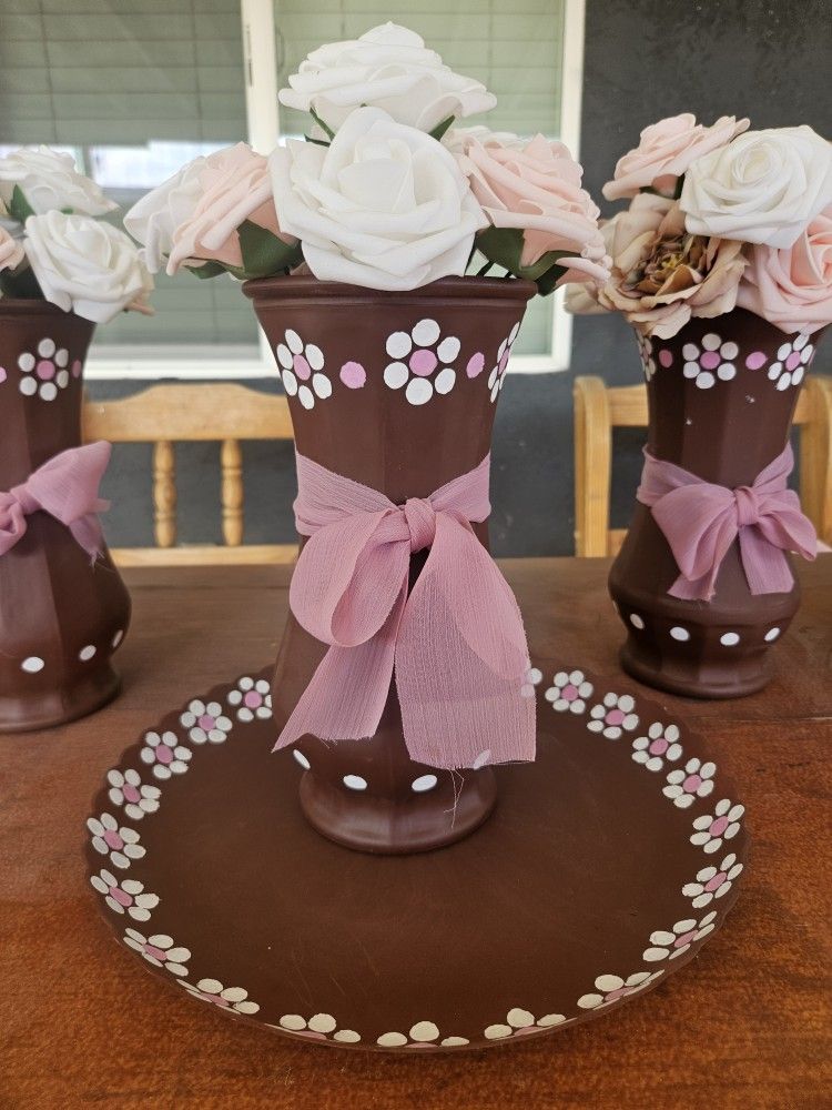 Decorated Glass Vases