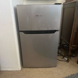 Mini fridge w/ freezer- HISENSE , works excellent , very clean , please see all photos