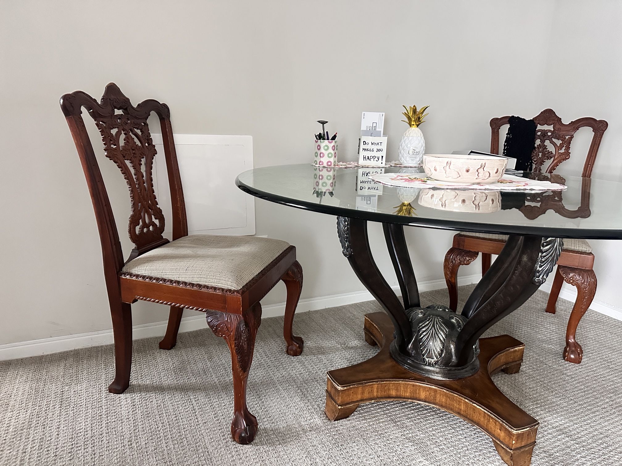 Dining Table And 3 Chairs