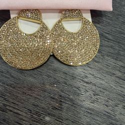 Kate Spade Gold Sparkling Earrings 