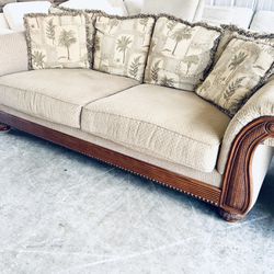 Gorgeous High End Tommy Bahama Solid Wood Sofa