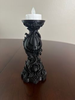 Gothic Pumpkin Tea Light Holder