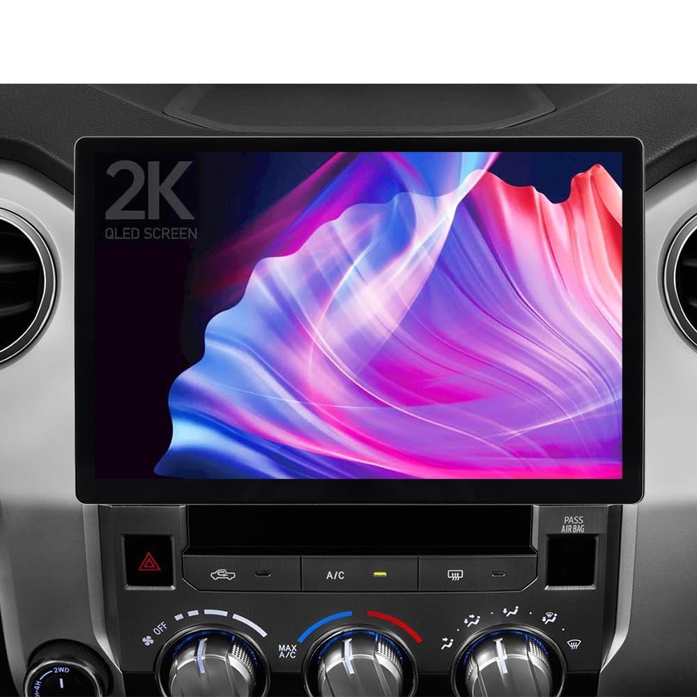 13.1 inch Car Stereo Radio for Toyota Tundra 2014-2019 with Wireless Carplay,Android Auto,8Core 4G+64G Android GPS Navigation Unit,SWC,DSP,Bluetooth,H