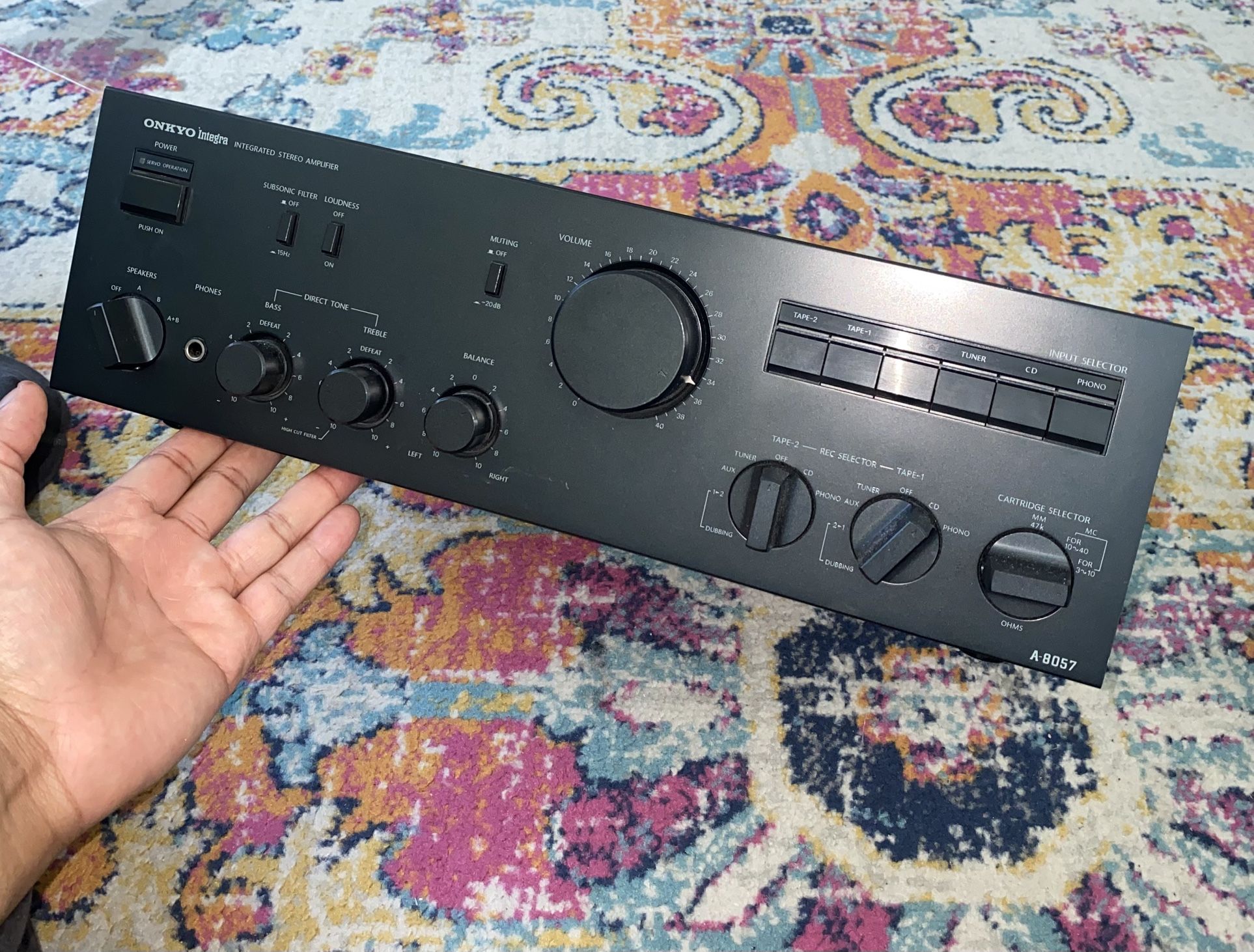 Onkyo Integra Integrated Stereo Amplifier Model A-8057 - EXCELLENT