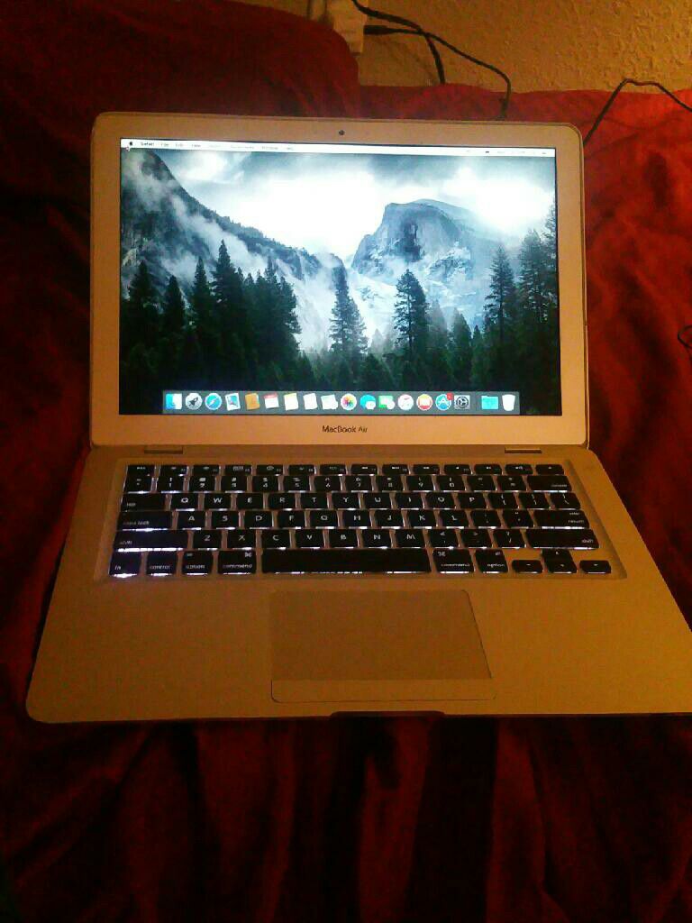 Macbook Air 13 inch 2009 works great comes with charger screen is a little wobbly with some dents no issues message me!