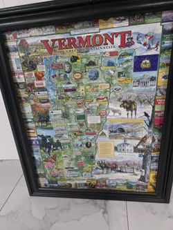 Vermont Puzzle Picture Map 