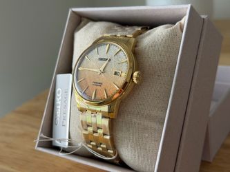 Seiko SRPK46 Presage Cocktail Time Automatic Gold Dial Watch