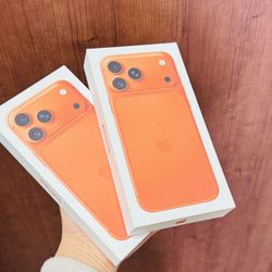 2 New Sealed Apple IPhone 17 Pro max 256GB Verizon Clean IMEI Cosmic Orange 