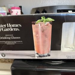 Cups Beverage Glasses Clear Aesthetically Pleasing Cup Set 