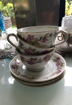 Valmont China tea cup set 6pc