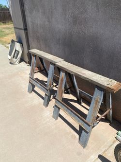 Sawhorse stand set