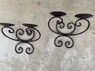 Wall candle holders