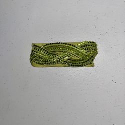 Green Double Snap Button Closure Bracelet 