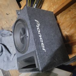 Pioneer Speaker Box 10 Sub Woofer New Excellent Condition 