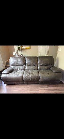 FREE Top Grain Leather Couch (Reclining)